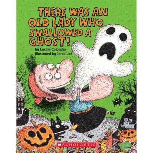There Was an Old Lady Who Swallowed a Ghost! (Board Book) - by Lucille Colandro