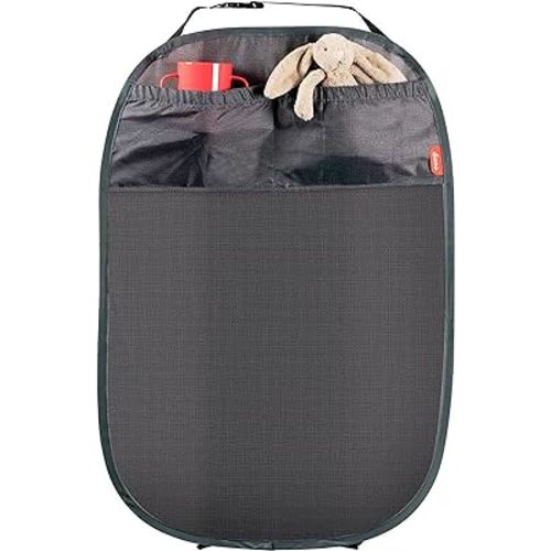 Diono Stuff 'N Scuff XL Kick Mat Back Seat Protector for Kids Feet with Storage Pocket - Gray