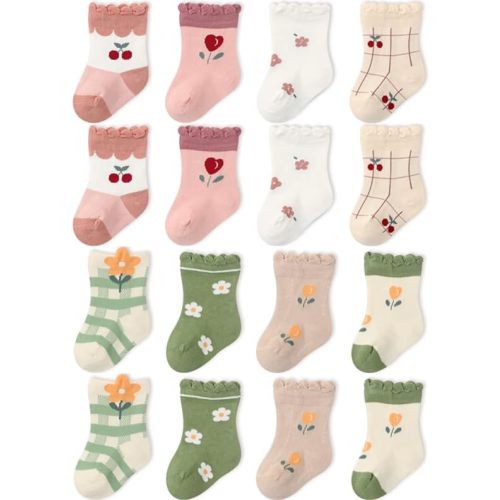 Toptim Newborn Baby-girls Socks and Bow Infant Toddler Ankle Socks