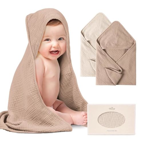 Konssy Hooded Baby Bath Towels