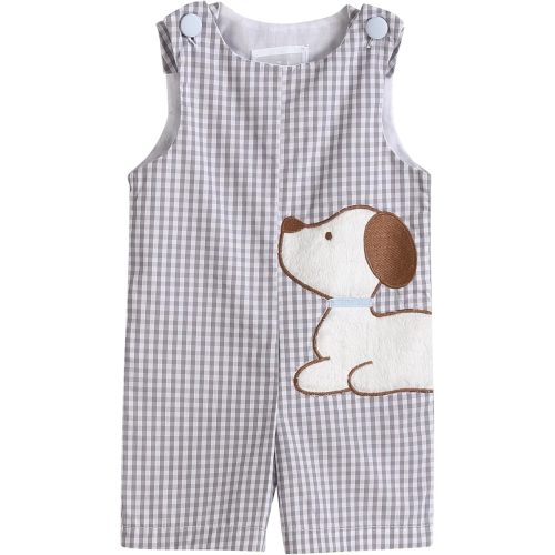 Lil cactus Boys Baby and Toddler Smocked Shortalls