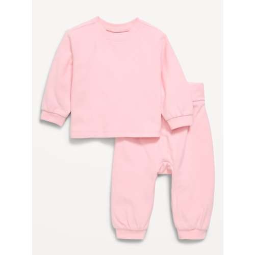 Cozy-Knit Long-Sleeve Top and Leggings Set for Baby