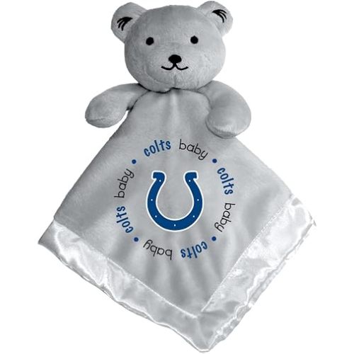 Baby Fanatic NFL Baby Security Blanket Bear Snuggle Toy for Newborn Boy Girl Unisex Stuffed Animal Officially Licensed- -Indianapolis Colts