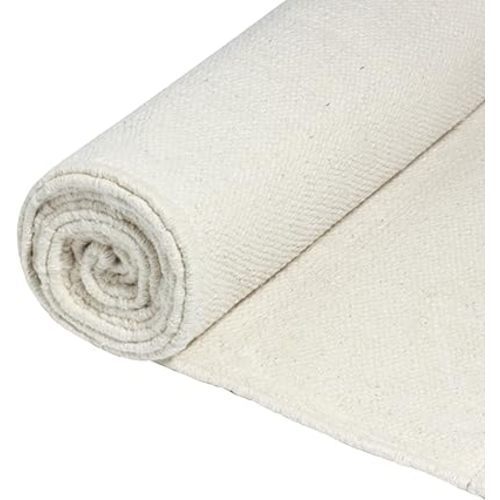 Live Well 360 Handmade Organic Cotton Yoga Mat - Non-Toxic, Chemical-free and All Natural Cloth Yoga Mat - Exercise, Workout, & Fitness Rug - Woven Material - Absorbent & Washable - 78" x 27"