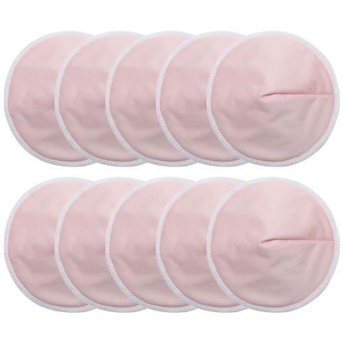 Organic Washable Breast Pads 10 Pack | Reusable Nursing Pads for Breastfeeding