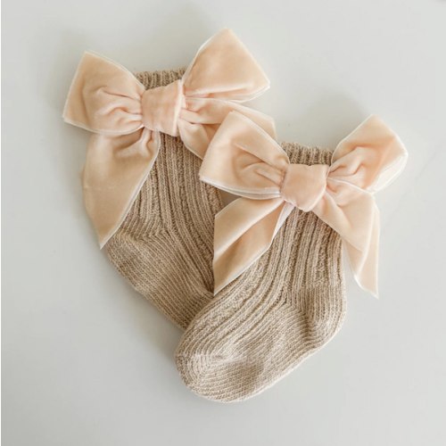 Ribbed Ankle Socks - Oat
