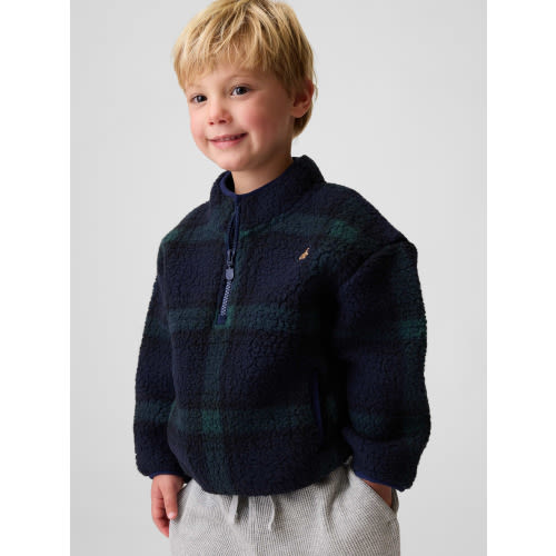 Baby & Toddler Sherpa Quarter-Zip Pullover