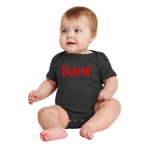 Slipknot Red Logo Symbol Emblem Customized Design on Infant Baby Rib Bodysuit – ozteeprint.com