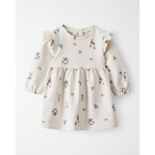 Baby Girl Organic Cotton French Terry Dress in Berry Blossom Print - Little Planet | Carter's