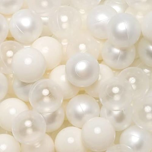 Realhaha Ball Pit Balls 100 Play Balls Plastic Balls for Baby Girls Toddlers Kids Play Tent Pool Playhouse Playpen Party Decoration 2.2 2.36 2.75 Inch