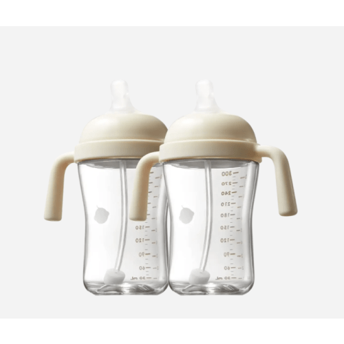 Tilted Anti-Spill Sippy Cup - Natural Beige