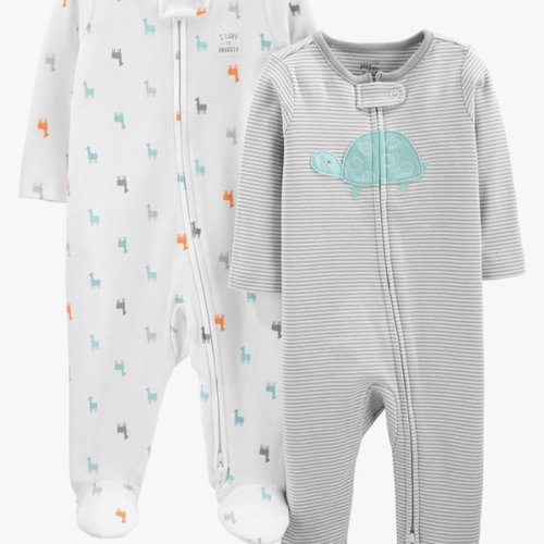 Simple Joys by Carter's Baby Neutral 2-pack Cotton Footed Sleep and Play