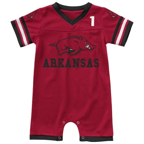 Arkansas Razorbacks Colosseum Newborn & Infant Bumpo Football Logo Romper - Cardinal