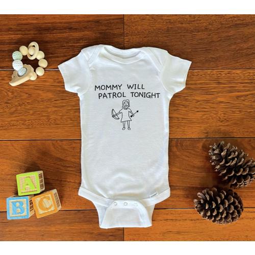 Mommy Patrol Onesie® - Vampire Slayer - Nerd Baby Clothes
