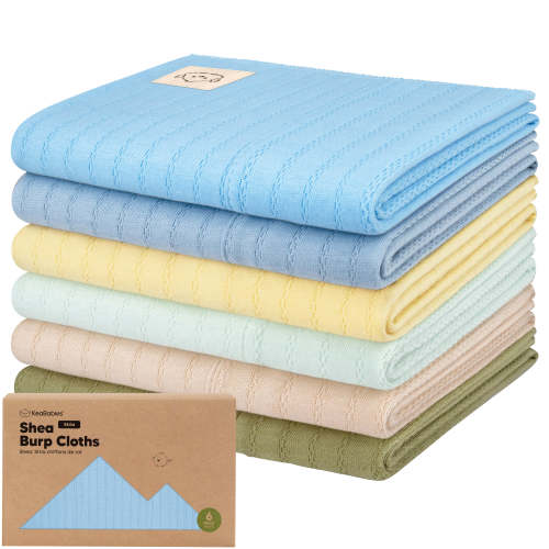 6-Pack Shea (Stria) Burp Cloths - Daybreak / One Size