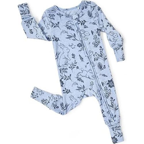 PATPAT Baby Clothes with Premium Soft Wool, Footie Pajama for Baby Boy Girl, Tencel Lyocell Romper Sleeper with 2-Way Zipper