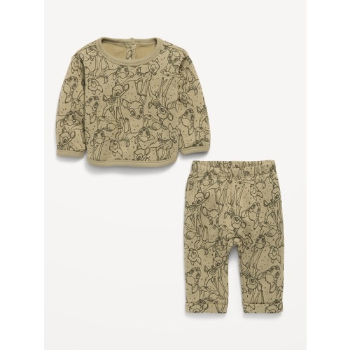 Disney© Bambi Crew-Neck Sweatshirt and Sweatpants Set for Baby