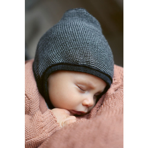 Disana Organic Merino Wool Baby Bonnet - Caramel, Size 0 (0-3 months)
