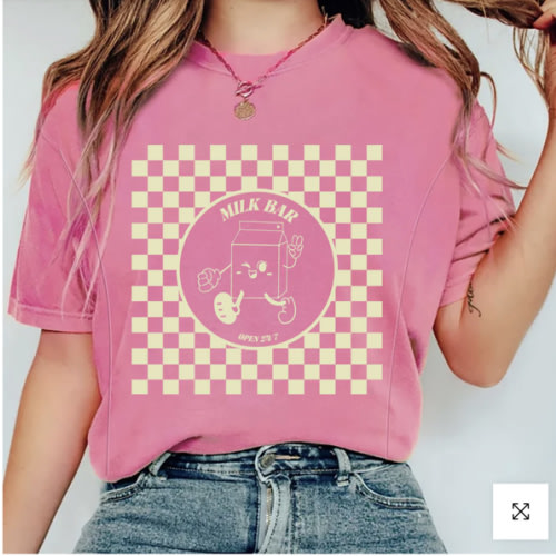 Checkered Milk Carton Nursing Tee – Giftifymama