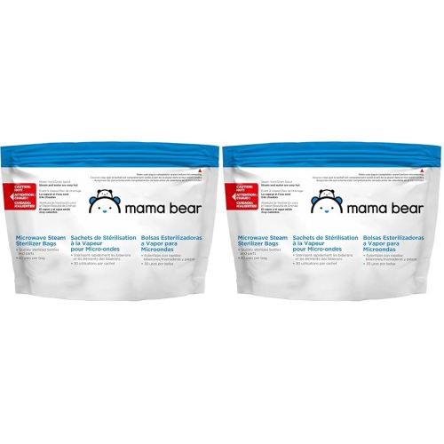 Amazon Brand - Mama Bear Sterilizer Bags, 10-Count (Pack of 2)
