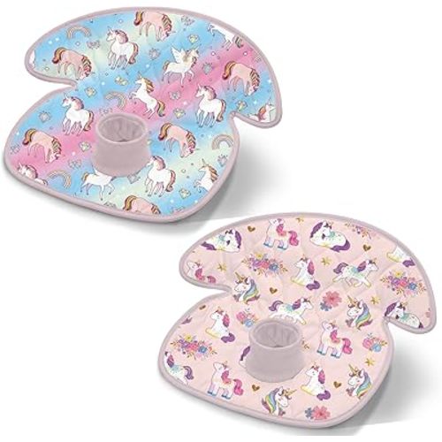 Unicorns Car Seat Protector for Potty Training, Waterproof Car Seat Liner Potty Toilet Training Cover for Baby Infant Toddler, Piddle Pad Cover Mat for Strollers & Carseat, 2 Pack, Pink