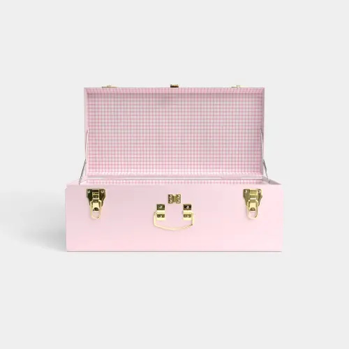Petite Trunk - Pink - Picnic in Pink / No Embroidery