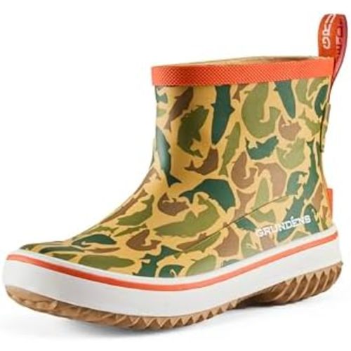 Grundéns Kid's Guppy Rain Boots - Lightweight Rubber Waterproof Kids and Toddlers Shoes, Easy-On Loop, Girls Rain Boots and Boys Rain Boots