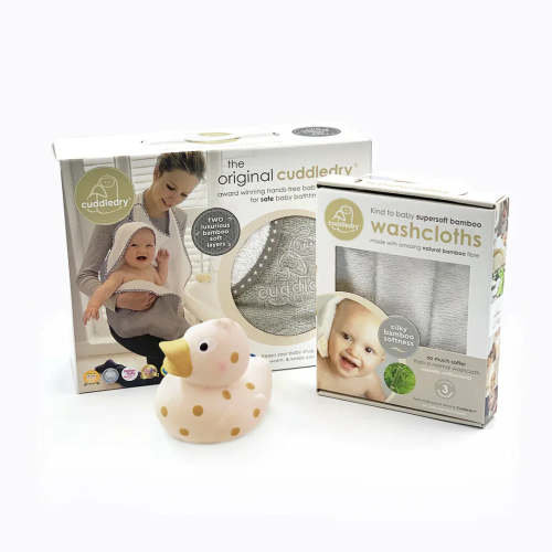 Bestseller award winning baby gift Cuddledry for newborn & new parents