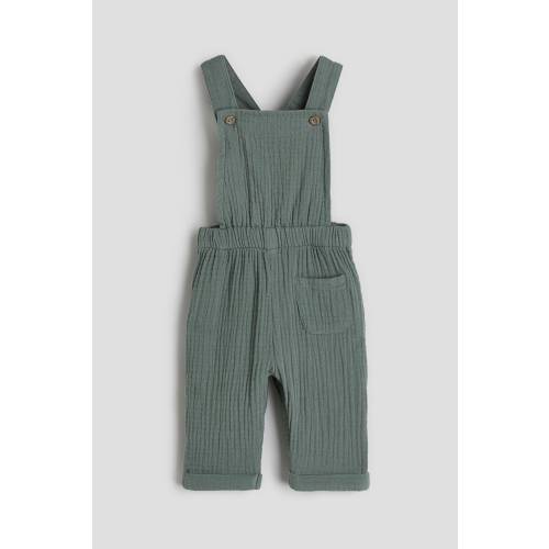 LINEN-BLEND OVERALLS
