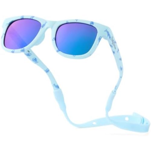 Polarized Baby Sunglasses With Strap - Unbreakable Flexible Infant Sunglasses For Toddlers Newborns 0-24 Months