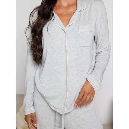 Luna Lounge Long Sleeve Pajama Set | Cozy Matching PJ Set | Comfrt