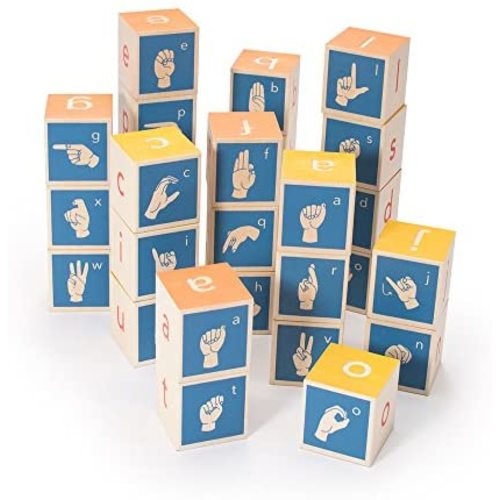 Uncle Goose American Sign Language Blocks - Made in The USA