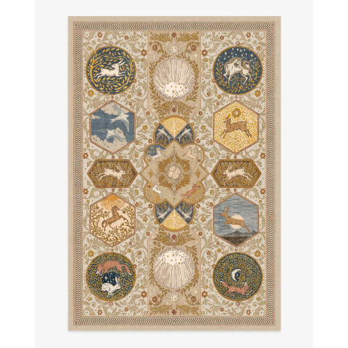 Woodland Wanderer Natural Rug | Ruggable US
