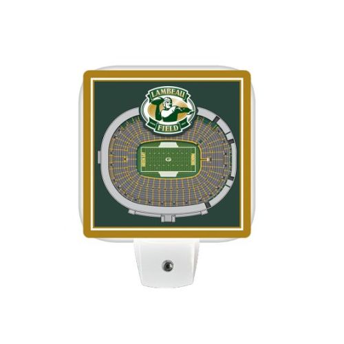 Green Bay Packers Lambeau Field StadiumView Night Light at the Packers Pro Shop