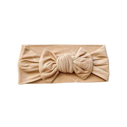 Knotted Headband - Beige X’s
