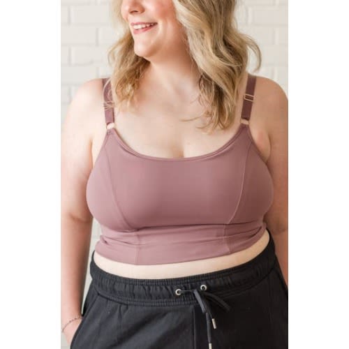 Busty Size Amelia Pumping and Nursing Crop Cami, Medium