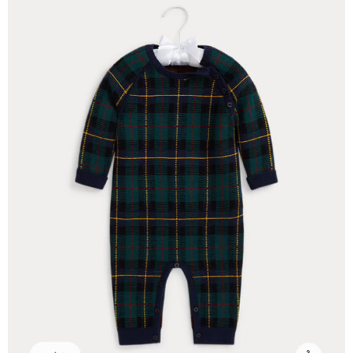 Plaid Wool Coverall