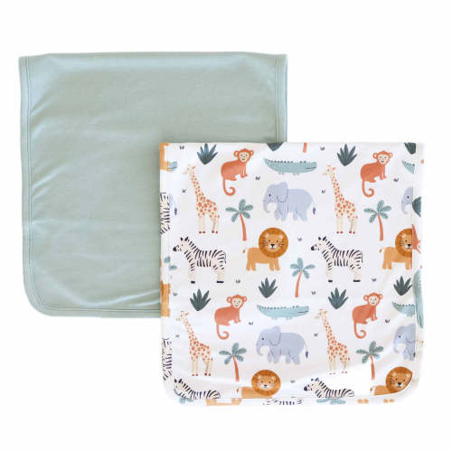 Safari Snuggles 2pc Burp Cloth Set