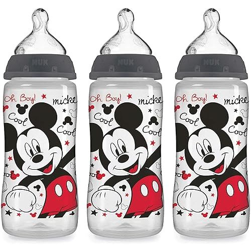NUK Disney Baby Bottle, Mickey Mouse, 10 Ounce (Pack of 3)