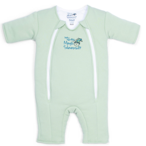 Sage Green Baby Merlin’s Magic Sleepsuit – 100% Cotton Sleep Solution