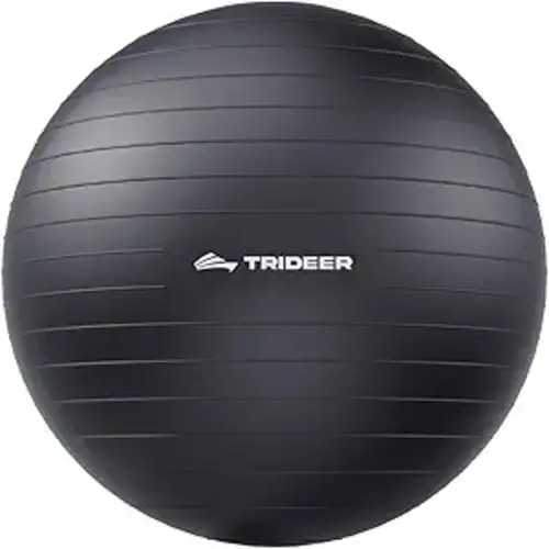 Trideer Yoga Ball for Exercise, Pilates, Core & Balance Training, Stability Ball for Pregnancy & Birthing Prep, Physical Therapy, Daily Stretching, Office Chair for Active Sitting, Quick Pump Included