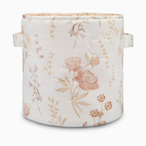 Crane Baby Quilted Storage Bin - Violet Floral
