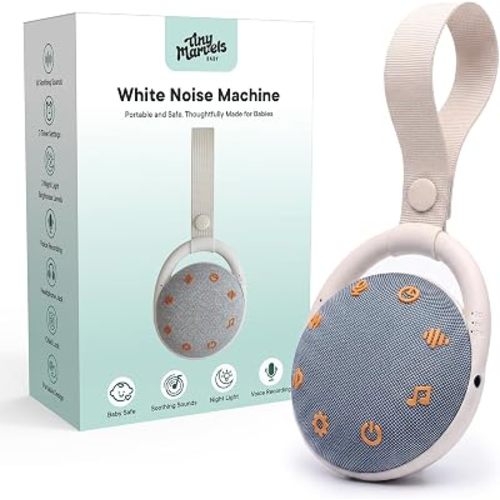 Tiny Marvels Portable Sound Machine & Sleep Soother for Baby(35H Use)