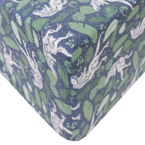 Premium Knit Fitted Crib Sheet - Jurassic Park