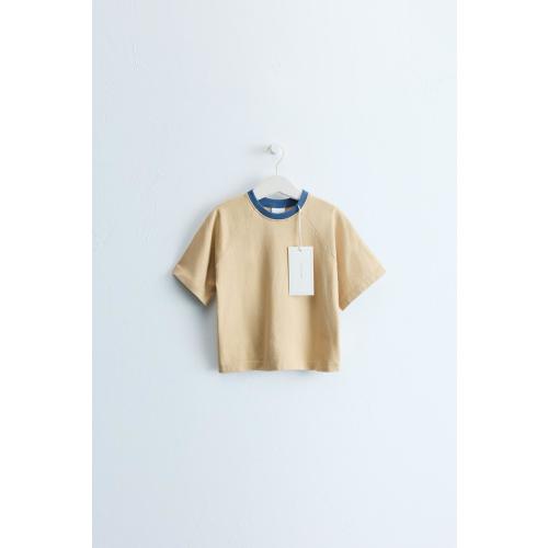 ZARA TIMELESS - CONTRAST PIPING T-SHIRT - Khaki | ZARA Canada