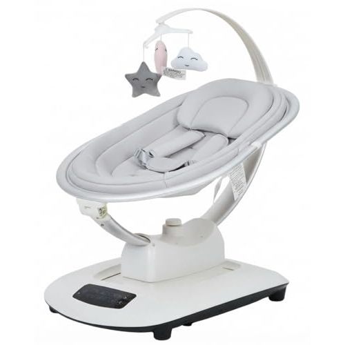GarveeLife Electric Baby Swings for Infants to Toddler, Infant Swing with 5 Motion Modes & 5 Speeds, Remote Control, Reclining Seat with 5-Point Harness, 5 Preset Music, Light Grey