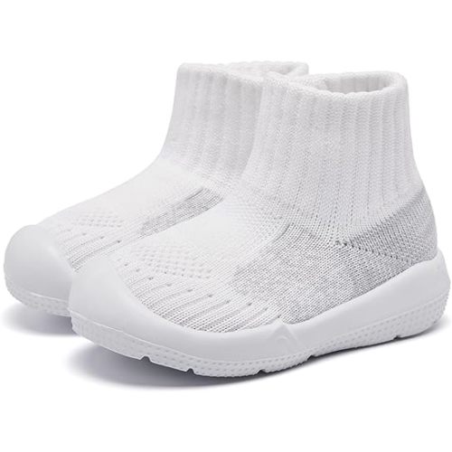 MORENDL Baby Sock Shoes Toddler Walking Shoes Infant Non-Slip Slippers Boys & Girls Slip On Sneakers