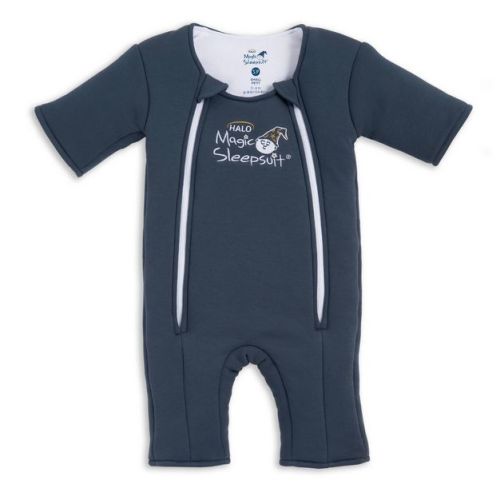 HALO Baby Merlin Magic Sleepsuit 100% Cotton Three Quarter Sleeve Wearable Blanket - Navy - Small