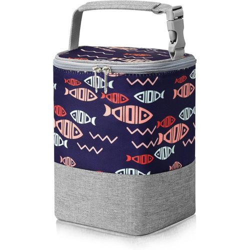 Accmor Breastmilk Cooler Bag, Baby Bottle Cooler Bags, Insulated Bottle Cooler Tote Bags On The Go, Fits 4 Large 8oz Bottles, for Nursing Mom Daycare Travel