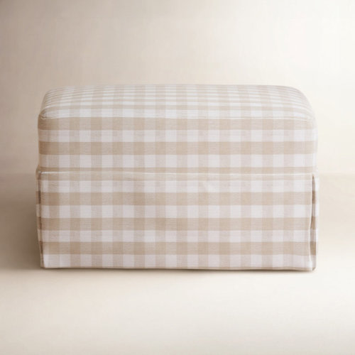 Namesake Crawford Gliding Ottoman In Eco-Weave Fabric | Water Repellent & Stain Resistant & Reviews | Birch Lane